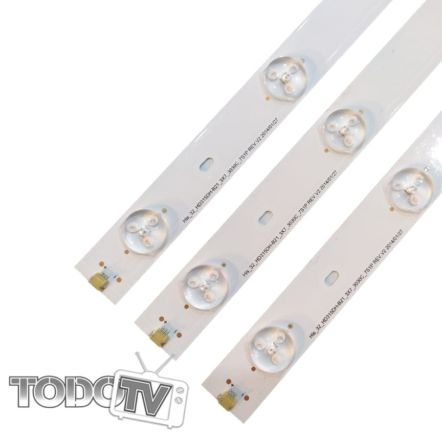 Kit Tiras Led para | BGH BLE3215D BLE3215RT | Hisense HLE3215D HLE3215RT | Telefunken TKLE3215D | ATENCION leer descripcion | Nuevas! (t148a)**
