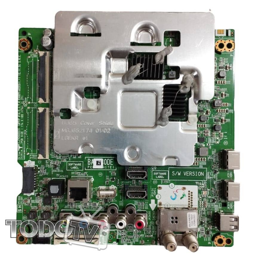 Placa main LG 43UJ6560 (EAX67146203) ATENCION: ver conector pantalla (hay 3 versiones) - 68 pines x 2