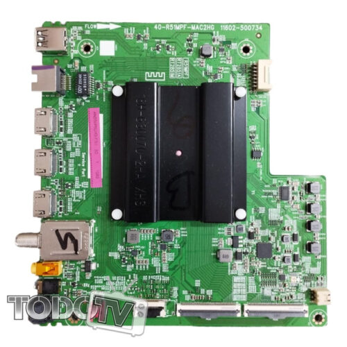 Placa main HITACHI CDH-LE504KSMART26 TCL L50P735 L50P635 - RCA AND50P6UHD   - codigo 40-R51MPF-MAC2HG --ATENCION conector de wifi/teclado chico ver foto , no funciona en la otra version ATENCION leer descripcion!!!