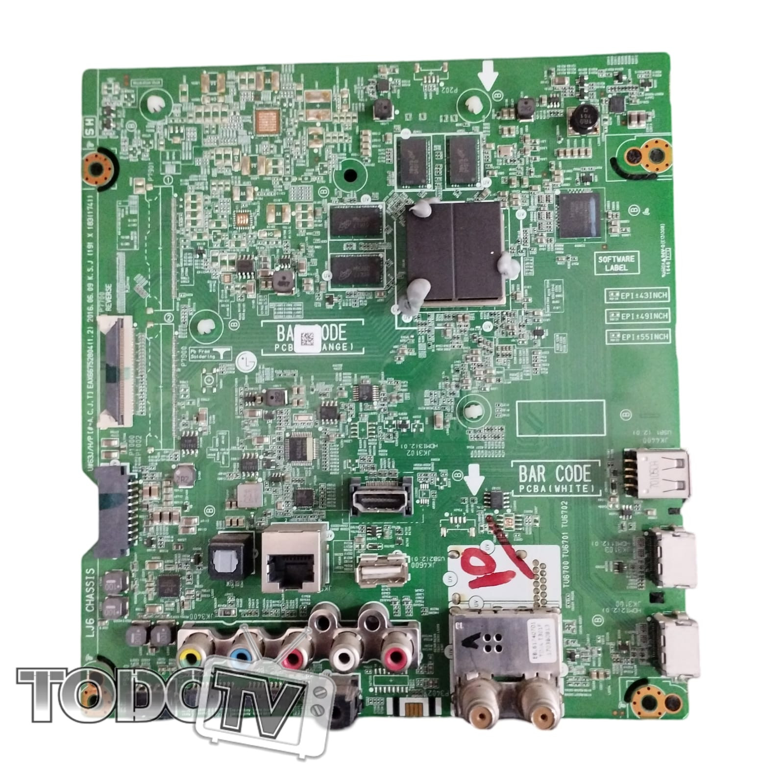 Placa main LG 60UH6500 codigo EAX66752804(1.2)