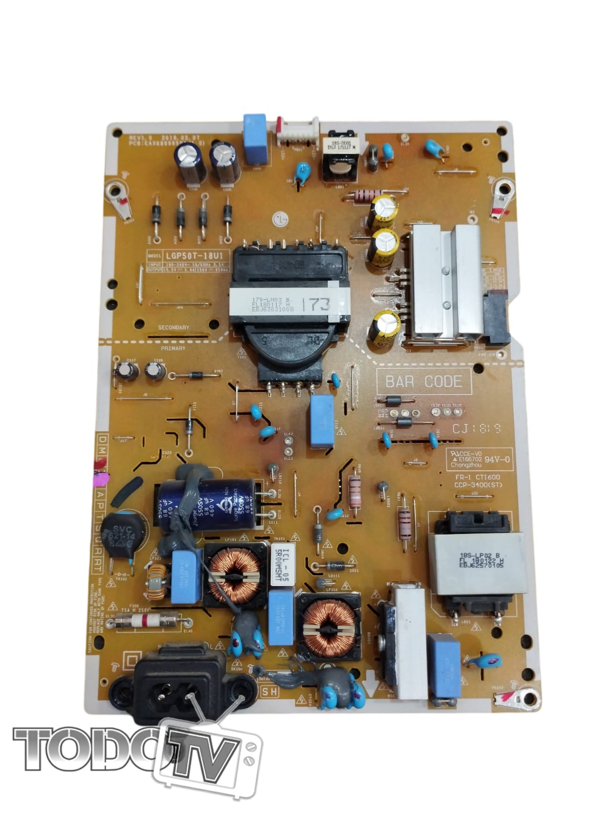 Fuente LG 50UK6550psb - codigo LGP50T-18U1
