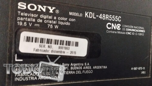 Placa main y wifi (todo junto) SONY KDL-48R555C leer descripcion