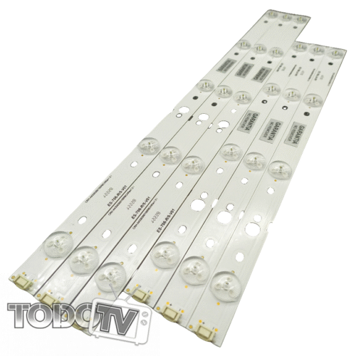 Kit tiras de led para | Admiral 43NS18 AD43E2 | PHILCO PLD43FS8B | SANSEI TDS1843FI | QUANTIC QI43R18S | Sanyo LCE43SF8200 | Goldstar GO43FSM | Nuevas!  (T153a)*- 6 tramos