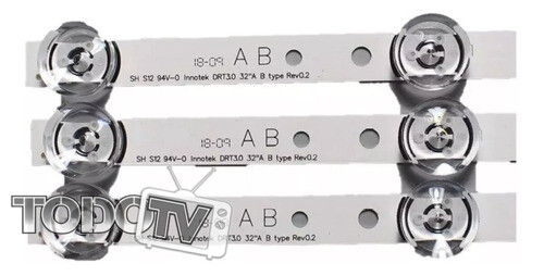 Kit tiras led para LG | 32LB550B 32LB560B 32LB580B 32LF565B 32LF550B 32LF585B 32LF595B | Nuevas! (T105)*