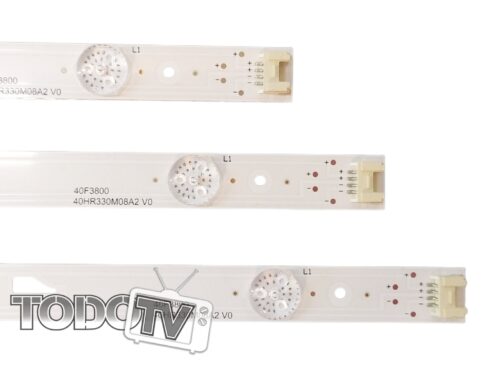 Kit Tiras Led para | TCL L40D2730A | RCA L40NSMART | HITACHI CDH-LE40SMART08 | DAEWOO DWLED-40FHDN  DWLED-40FHDS | Nuevas! -3 tiras- (T120)*