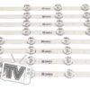 Kit tiras led para LG | 40lf5700 - 40LF5750 -  40lb | Nuevas! (8 tramos A/B) (T124B)