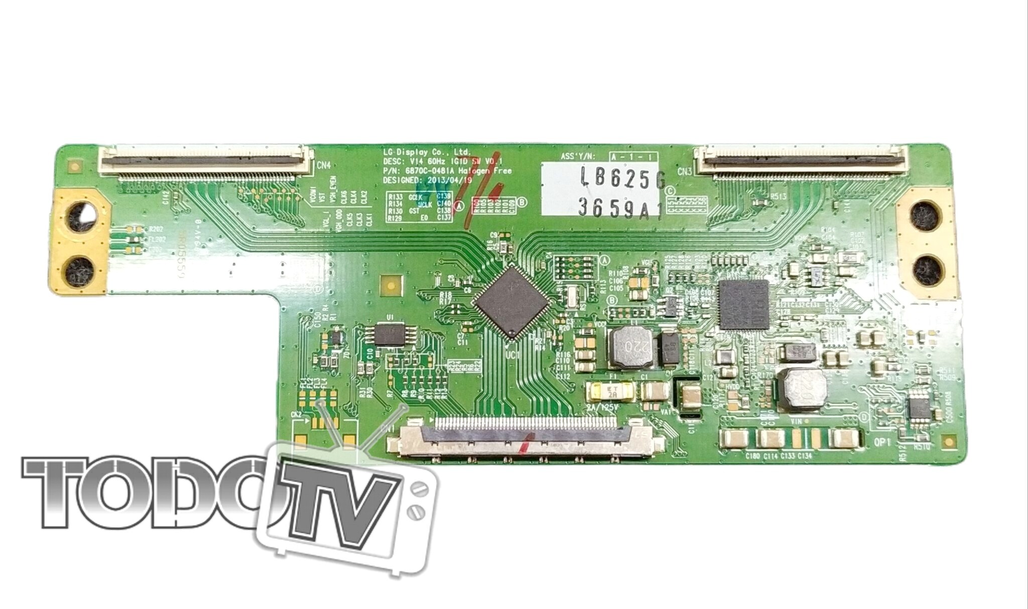 Placa tcom V14 60hz 1g1d sw v0.1 / T1_V1.0 - 6870c-0481a/6870c-0471d (box 10)