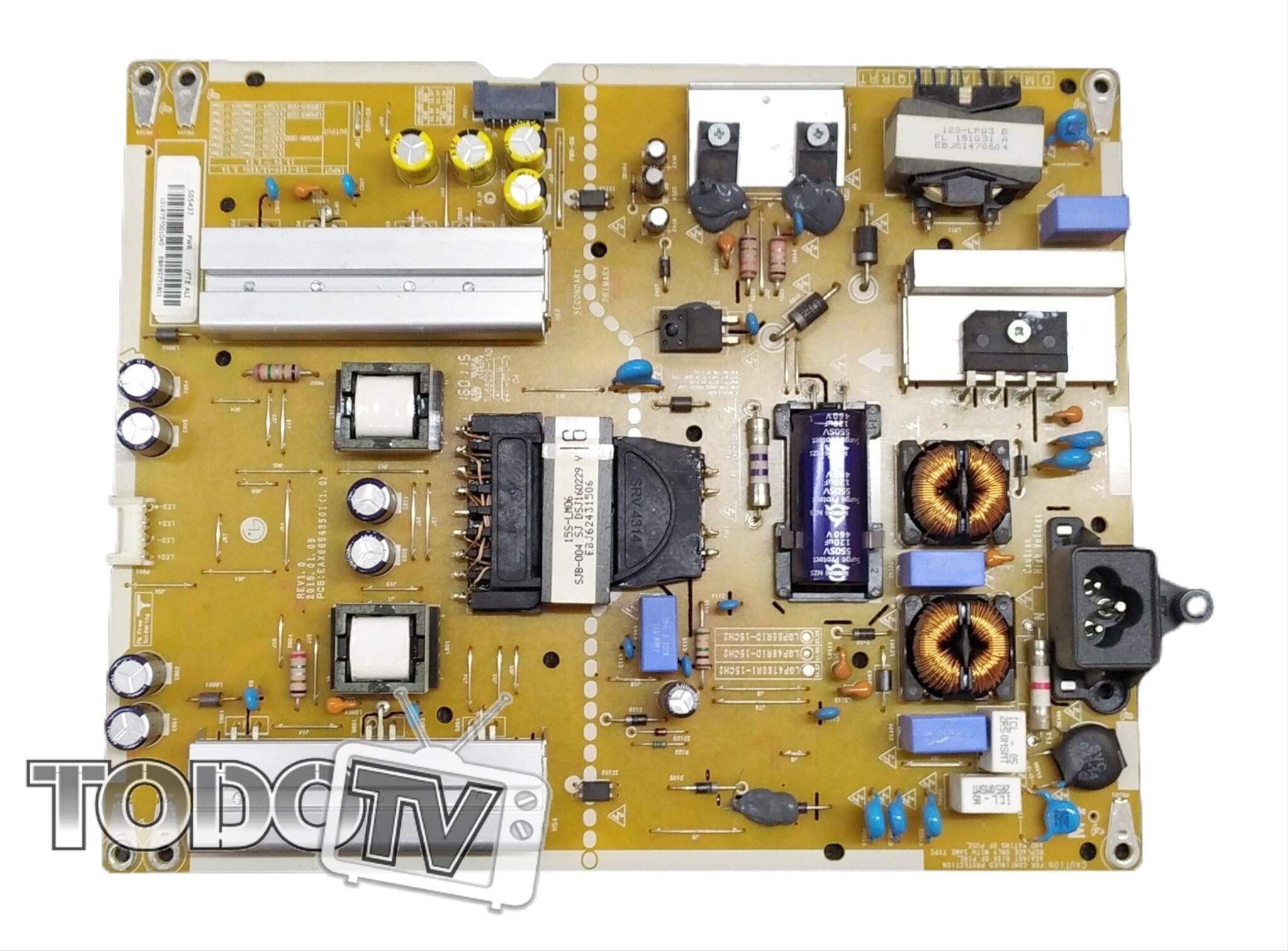 Fuente LG 49LF6450 - codigos LGP4760RI-15ch2 - EAX66543501(1.0)