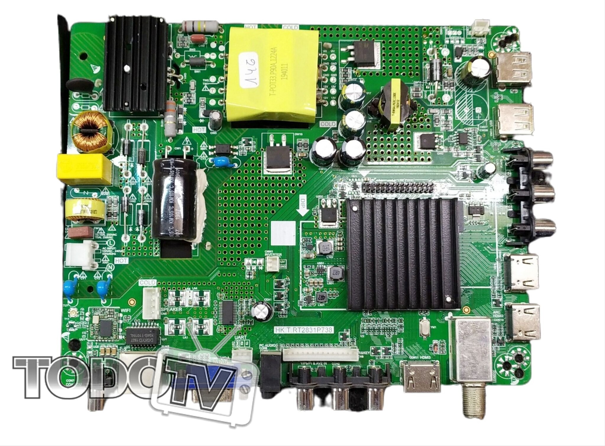 Placa main COOP COTV-0001 ATENCION codigo HK.T.RT2831P738 (verificar foto) PARA PANEL 32"