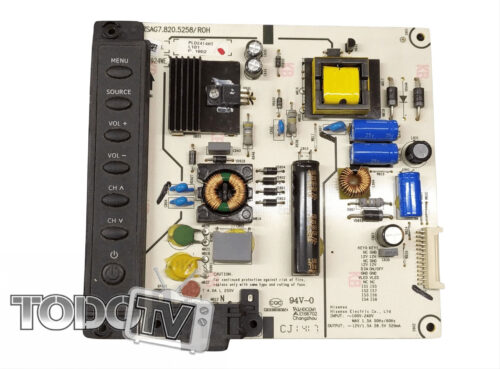 Fuente Noblex 24LD857HT 24LD866HT  - JVC LT24DR330 - SANYO LCE24XH11 LCE24XH12 - PHILCO PLD2413HT - PHLCO PLD2414HT - ILO LDH24ILO2 - codigo RSAG7.820.5258/roh