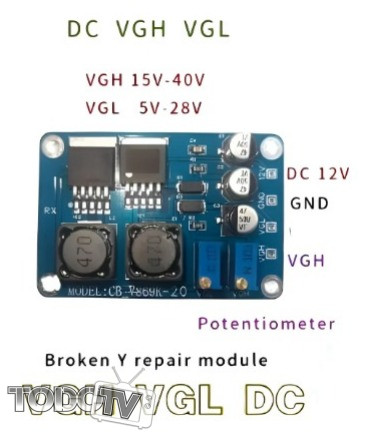 Modulo para reparacion de pantallas - regulador tension VGH VGL - Imagen 4