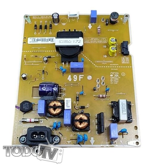 Fuente LG 49LJ5500 49uk6090pua - 49LK5700psc - codigo LGP49DJ-17F1 (NBOX5)