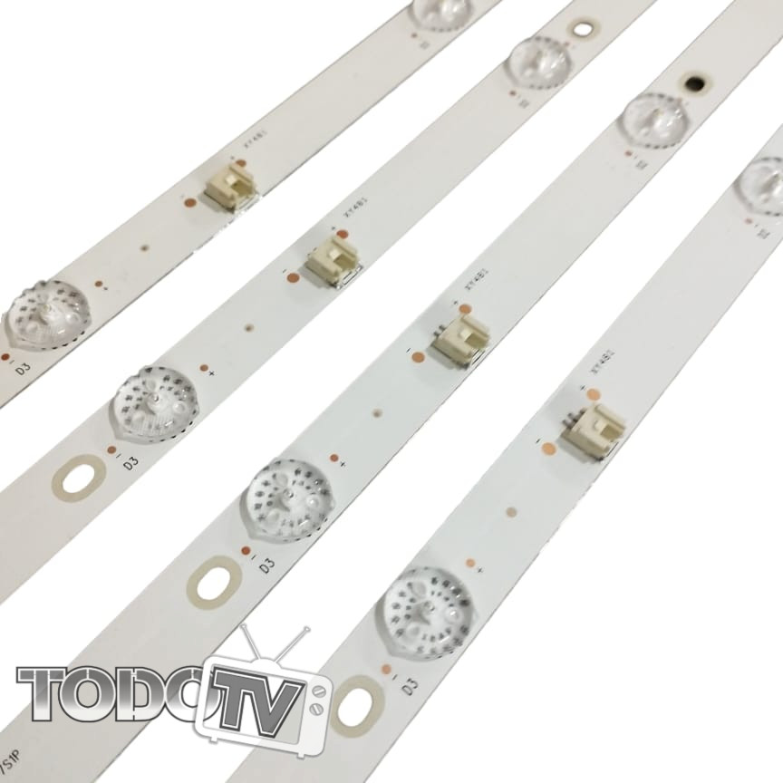 Kit Tiras Led para | Kodak 43SV1000 | Telefunken TKLE4318RTFX | DATSUN NTV43 (comparar tiras) | Kdl43jt662a | Nuevas! (T62)**