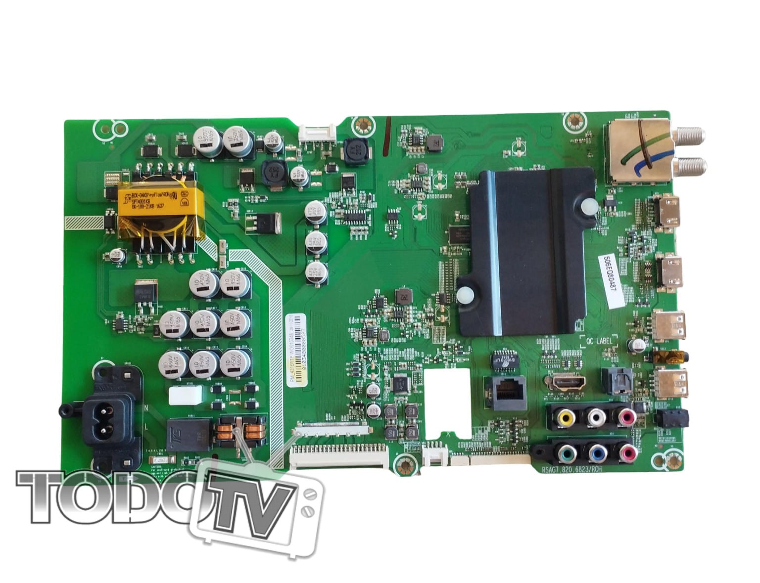 Placa main BGH BLE4316RTF - HISENSE HLE4316RTF - codigo RSAG7.820.6823/roh Nuevas! (nbox82)* compatible con Pionner PLE43FMS5 – JVC LT43DA770 – PHILCO PLD4326FI / PLD4326FIX – SANYO LCE43IF26 / LCE43IF26X – NOBLEX EA43X5100 / EA43X5100X – SHARP SH4316mfix (arranca con otro logo )