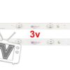 Kit tiras led | Noblex DI32X5000X DI32X5000 | Philco PLD3217ID PLD3217IDX | Sanyo LCE32ID17 LCE32ID17X | Nuevas! -2 tiras leds 3v- (T93B)*