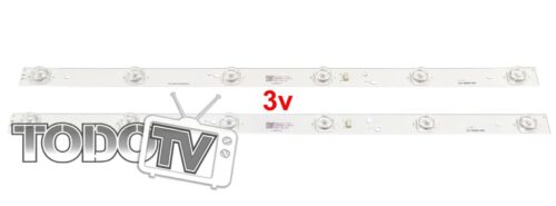Kit tiras led | Noblex DI32X5000X DI32X5000 | Philco PLD3217ID PLD3217IDX | Sanyo LCE32ID17 LCE32ID17X | Nuevas! -2 tiras leds 3v- (T93B)*