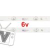 Kit tiras led para | Noblex DI32X5000X DI32X5000 | Philco PLD3217ID PLD3217IDX | Sanyo LCE32ID17 LCE32ID17X | Nuevas! -2 tiras 6v- (T97A)*