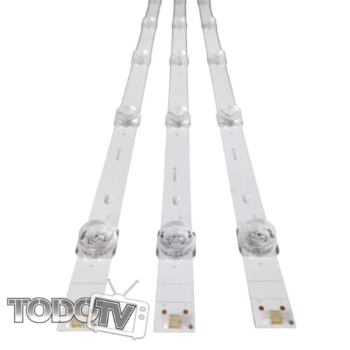 <b style="color: #050505"> REEMPLAZO </b> Tiras Led Noblex DK50X7500 DK50X6500 DK50X6550 – PHILCO PLD50US22A Pld50us21a Pld50hs2250  - Sansei Tds2150ui Tds2250ui JVC Lt50da7125 - Hisense 50a64gsv 50a641gsv 50a64h - Ashima As50us21- Tedge Te50us21 Ths Th5021uh6 Bgh B5021uh6a TopHouse Th5021uh6 <b style="color: #050505"> para Adaptar , leer descripcion </b> (3 tiras t175))
