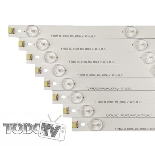 Kit tiras led para: | Hyundai HYLED-55UHD2 HYLED-55FHDS2 | Daewoo DWLED-55UHD2 DWLED-55FHDS2 DWLED-55UHD | Recco RELED-55UHD | Admiral AD55d1600 | ATENCION version 8 tiras comprobar!! | Nuevas  (T142)*